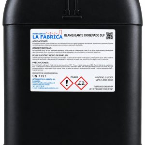 BLANQUEANTE OXIGENADO DLF Contiene peróxido de hidrógeno al 35% - LAVANDERÍA INDUSTRIAL Y AUTOSERVICIO