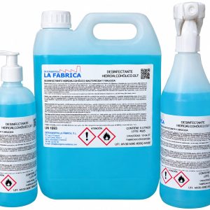 DESINFECTANTE HIDROALCOHÓLICO DLF BACTERICIDA Y VIRUCIDA - CUMPLE CON LAS NORMAS: UNE-EN14476 Y UNE-EN13697