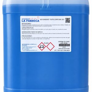 DETERGENTE TEXTIL ESPECIAL DLF DETERGENTE LÍQUIDO CONCENTRADO PARA EL LAVADO DE ROPA - LAVANDERÍA INDUSTRIAL Y AUTOSERVICIO