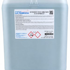 DETERGENTE TEXTIL HUMECTANTE ALTA ESPUMA DLF DETERGENTE LÍQUIDO HUMECTANTE PARA EL LAVADO DE ROPA - LAVANDERÍA AUTOSERVICIO