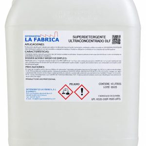 SUPERDETERGENTE ULTRACONCENTRADO DLF DETERGENTE LÍQUIDO CONCENTRADO PARA EL LAVADO DE ROPA - LAVANDERÍA AUTOSERVICIO